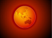 A hot globe. A hot globe.